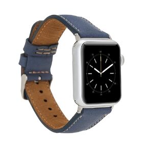 Watch Bands Compatible with Apple 44mm for men & women, Handmade Genuine Leather, Compatible with iWatch Series 10, 9, 8, 7, 6, 5, 4, 3, 2, 1, SE, Ultra, Small/Band-Mocha