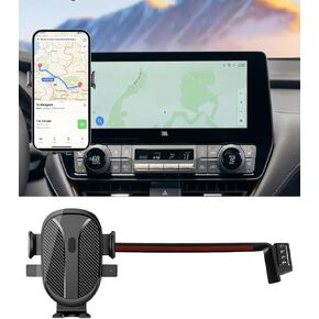 Car Phone Holder for 2024 2025 Toyota Grand Highlander Accessories Dash Mount Cell Phone Holder for Most Smartphones Auto Interior Accessories Hands-Free 360 Degree Rotation