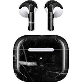 Skinit Decal Audio Skin Compatible with Apple AirPods (3rd Gen, 2021) - Skinit Originally Designed Stone Black Design