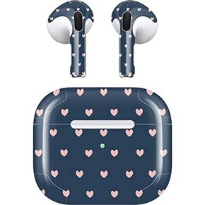 Skinit Decal Audio Skin Compatible with Apple AirPods (3rd Gen, 2021) - Skinit Originally Designed Blue and Pink Hearts Design
