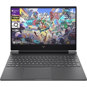 HP Victus 144Hz 15.6 "FHD Gaming Captop ، AMD Ryzen 5 7535HS Processor ، Radeon RX 6550M (Beats Nvidia Geforce RTX 3050) ، 16GB RAM 1TB SSD ، Backleit Keyboard ، Windows 11 Pro ، MICA Silver