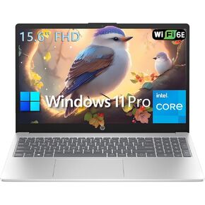 HP 15 15.6 "FHD Laptop Computer Student and Business ، معالج Intel Quad-Core (Beat I3-1115G4) ، 32GB DDR4 RAM ، 1TB PCIE SSD ، WIFI 6E ، Bluetooth 5.3 ، HDMI ، Type-C ، Silver ، Windows 11 Pro (Reneded)