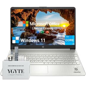 HP 15.6 Laptop Computer, Microsoft Office Included Lifetime,Thin Lightweight College Students Laptop 15 Inch FHD,Intel 6-Core i3 Notebook PC,16GB RAM 1TB SSD,Windows 11,10-Key Number Pad HDMI Camera