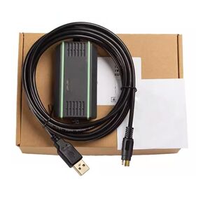 USBACAB230+ for Communication Data Download Cable Electromagnetic Isolated FT232RL Chip PLC Programming Cable Black 3 Meters
