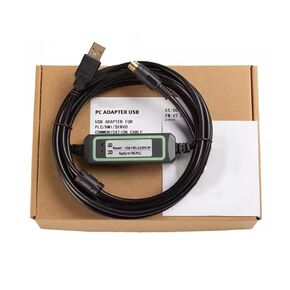 USB-FBS-232P0-9F Applicable Communication Data PLC Programming Cable Stabilized Download Cable Cable FT232RL Chip Black 3 Meter