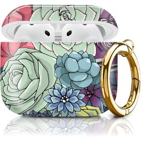 for AirPods 4 Case, Cute AirPod 4th Generation Cases Cover for Women Girly with Gold Keychain for AirPod 4 Cover 2024 (Cute Mushroom Moon Butterfly)