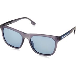 BMW Men's Injected Sun Glasses Polarized Rectangular Sunglasses, Matte Black, 57 in Saudi Arabia