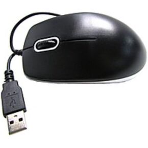OPTMSEUSB4YR-SG 3-Button Wired Optical Mouse - USB - Black