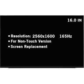 16.0" Replacement for Asus ROG Zephyrus M16 GU603H GU603HR GU603HM GU603Z GU603ZM LCD 40pin 165Hz Touch LED Display 2560x1600 IPS