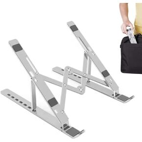 Laptop Stand Foldable Portable Lifting Aluminum Alloy Laptop Cooling Riser for Desk StandLaptop HolderLaptop RiserLaptop Stand for DeskFoldable StandComputer