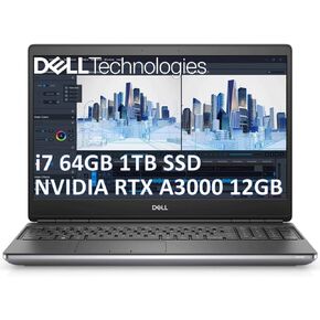 Dell Precision 7000 7670 Mobile Workstation (RTX A3000 12GB GPU, 16" FHD+, Intel 16-Core i7-12850HX, 64GB RAM, 2TB SSD), Laptop for Designer, Architect, 3-Year Warranty, Win 11 Pro, w/ Copilot