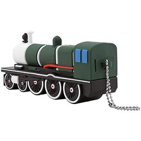 Novelty Cute Cartoon Green Train Shape 128GB USB 2.0 Flash Drive Thumb Drive Memory Stick Gift