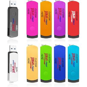 محرك أقراص فلاش USB مخصص ، عصا ذاكرة محرك أقراص USB المخصصة ، محرك دوار محرك أقراص USB Pen محمولة عالية السرعة لتخزين البيانات الخارجية (50pcs ، 8 جيجابايت)