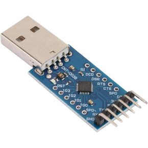 CP2104 USB to TTL UART 6-Pin Serial Converter Board Module with Wire, USB2.0 Full Speed Adapter Optimized in Saudi Arabia