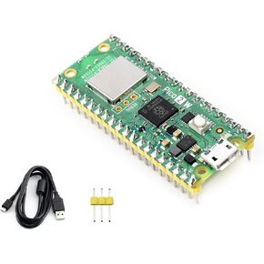 Pre-soldered Pico 2 W Microcontroller Board Based on Raspberry Pi RP2350 Chip, Adopts Dual-core & Dual-Architecture Design, Support WiFi 4 Wireless and Bluetooth 5.2