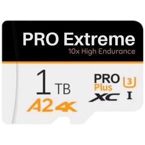 1T Micro SD Card Extreme, 4K UHD Video Recording, A2 Performance, Class 10