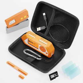 All in One - Protective Case Set for Flipper Zero & for Wi-Fi Dev Board V1 ESP32-S2, The Most Complete Ultimate Starter Kit Accessories for Flipper Zero - Orange and Grey