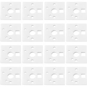 eMagTech 240 Pcs PE Mechanical Keyboard Switch Pads 0.5 mm Shaft Pad Noise Dampener Foam Pads for 61/64/87/104 Hot Swap Gaming Keyboard White 14x14x0.5mm