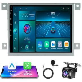 8.4 inch Android 14 Stereo Radio for Dodge Challenger Charger 2015 2016 2017 2018 2019 2020 2021 IPS Touch Screen Car Audio with Carplay Android Auto/WiFi/GPS AHD Camera Microphone MIC [2+32G]