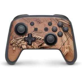 Skinit Decal Gaming Skin Compatible with Nintendo Switch Pro Controller - Officially Licensed Tate and Co. Dragon Parchment Design