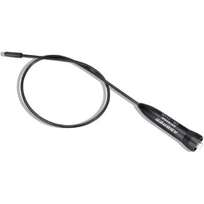 ABBREE Ham Radio Antenna AR-771S SMA-Female 15.35 Inch Dual Band VHF/UHF High Gain Soft Whip Antenna for Baofeng UV-5R BF-F8HP Pro 5RM AR-152 K5PLUS GM21 UV-5G Plus GM-15PRO Two Way Radio Accessories