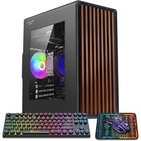 Tower Business Desktop Computer PC-Bubluilt PC-الجيل الرابع عشر Core I7-14650HX ， 16 نوى و 24 مؤشر ترابط ، 16 جيجابايت DDR4 3200 RAM ، 1TB M.2 NVME SSD ، Windows 11 Home ، WiFi ， HDMI ، RJ-45 ، Wired Keyboard & Mouse.