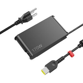 170W AC Charger Fit for Lenovo Thinkpad P1 P50 P51 P52 P53 P70 P71 P73 P17 P16 P15 T15g P15v T15p P16v X1 Extreme, Legion Y720 Y730 Y530 Y520 IdeaPad Yoga Pro Slim 5 7 9 LOQ Laptop Charger