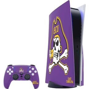 Skinit Decal Gaming Skin Compatible with PS5 Bundle - Officially Licensed East Carolina University ECU Pirates Logo Design