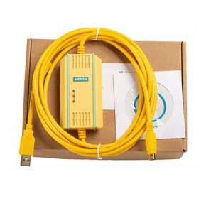 USB-XGB+ for XBC XBM Series Download Cable Isolated FT232RL Chip Yellow Programming Cable Gold-Plated Plug 3 Meter