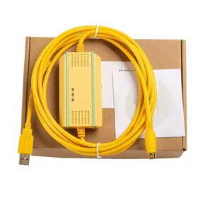 USB-FBS-232P0-9F+ Applicable Communication Data PLC Programming Cable High Speed Electromagnetic Isolation Gold-Plated Plug FT232RL Chip/Yellow Download Cable Cable 3 Meter