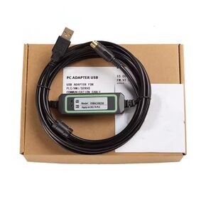 USBACAB230 Suitable for Communication Data Download Cable high Speed Stable FT232RL chip/Black Gold-Plated Plug PLC Programming Cable 3 Meters