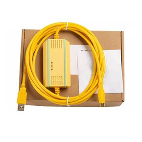 USB-XC+ for XD XE PLC Programming Cable Universal Communication Data Download Cable Round 8-pin Plug High-Speed EMI Gold-Plated Plug FT232RL Chip Yellow 3 Meter