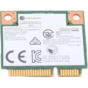 Wireless Network Card Module, RTL8723BE 04W3813 Mini PCIE Wireless WiFi Card 300Mbps BT4.0 Wireless Card for ThinkCentre for ThinkPad