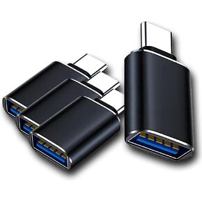 4 Pack USB-C 3.0 Male to USB A Female Adapter Converter OTG Type C Android Phone