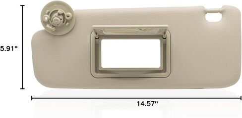 Driver Left Side Sun Visor Replacement Compatible with Chevy Sonic 2012-2019 Spark 2013-2016 Replacement Number P95327509 Colour Gray in Kuwait