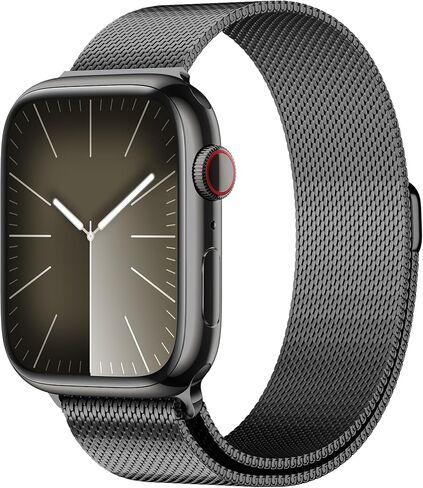 Compatible with Apple Watch Band 38mm 40mm 41mm 42mm 44mm 45mm 49mm, Stainless Steel Mesh Loop Strap Magnetic Clasp Replacement Bands for iwatch Series Ultra 2 SE 9 8 7 6 5 4 3 2 1, Women Men in Saudi Arabia