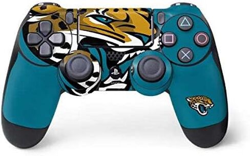 Skinit Decal Gaming Skin Compatible with PS4 Controller - Officially Licensed NFL Jacksonville Jaguars Large Logo Design in Saudi Arabia