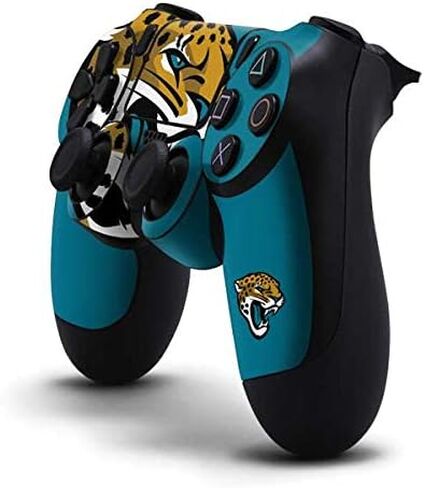 Skinit Decal Gaming Skin Compatible with PS4 Controller - Officially Licensed NFL Jacksonville Jaguars Large Logo Design in Saudi Arabia