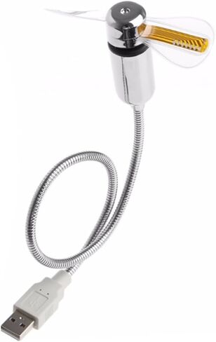 مروحة مرنة تعمل بالطاقة USB لجهاز الكمبيوتر المحمول اللوحي اللوحي Groenseck تصميم خفيف الوزن محمول لمكتب منزلي مواد باستخدام شريط الضوء in Saudi Arabia