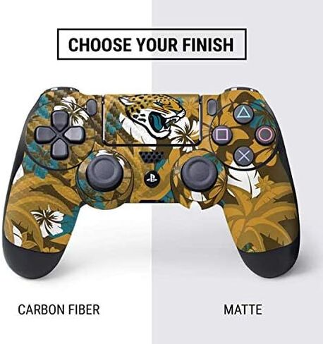 Skinit Decal Gaming Skin Compatible with PS4 Controller - Officially Licensed NFL Jacksonville Jaguars Large Logo Design in Saudi Arabia