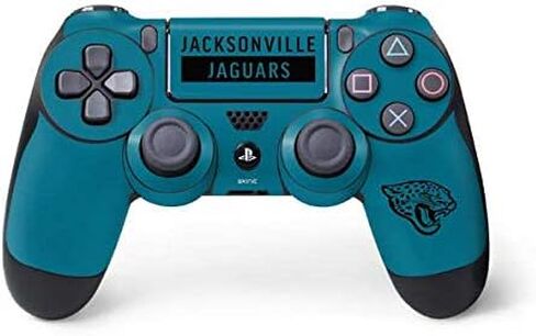 Skinit Decal Gaming Skin Compatible with PS4 Controller - Officially Licensed NFL Jacksonville Jaguars Large Logo Design in Saudi Arabia