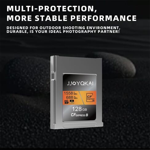256GB CFexpress Type B Memory Card, Up to 1588/788MB/s, 8K Video Recording Compatible with Nikon Z6/Z7, Canon, DJI in Kuwait