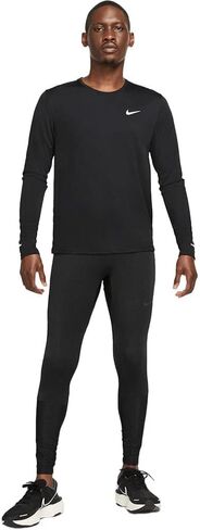 Nike Dri-FIT Miler Men's Long-Sleeve Running Top (as1, Alpha, l, Regular, Regular, White) in Saudi Arabia