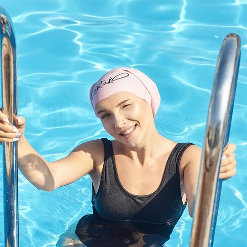 Swim Cap for Very Long Hair - Swim Cap Braids Dreadlocks - Bathing Swim Caps for Women Swimming - Swimming Cap for Women - XX Large Swim Cap Men Afro - Waterproof Silicone Keep Hair Dry in Saudi Arabia