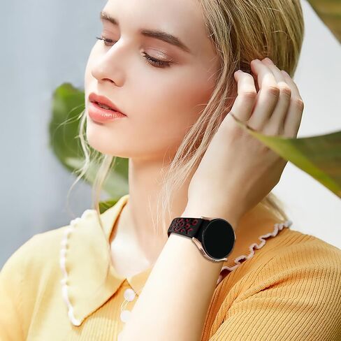 نطاقات محفورة النمر النحيف متوافقة مع Samsung Galaxy Watch 7/Fe/6/5/4 Band 40mm 44mm ، Galaxy Watch 6/4 Classic/Woth in Saudi Arabia