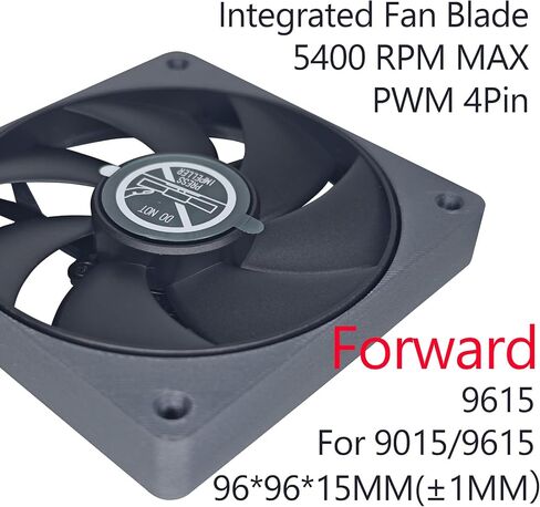 3D المطبوعة 4070 المعدلة المعدلة 90 مم 9615 PWM 4PIN ، 4800RPM FDB المحمل ، حجم الهواء العالي ، ITX PC عالية الأداء ل 9215/9015 CASE COODER (عكس) in Kuwait