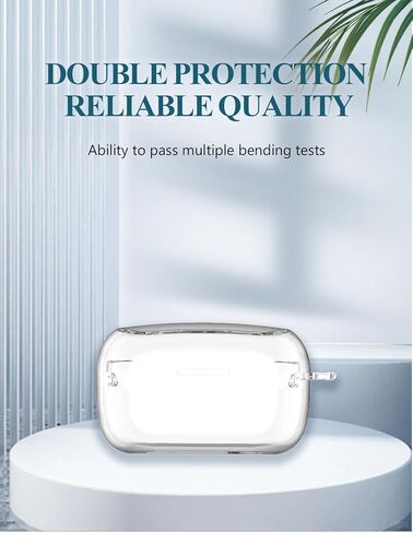 قضية لـ AVIOT TE-V1R-HEN HOLOLIVE ENGLIGHT-Myth- التعاون اللاسلكي سماعات الأذن اللاسلكية ، Wuniak Clear Soft TPU الحماية مع سلسلة المفاتيح ومجموعة أنظف للنساء للبشرة المقاومة للصدمة ، واضحة in Kuwait