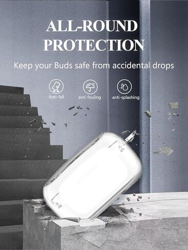 قضية لـ AVIOT TE-V1R-HEN HOLOLIVE ENGLIGHT-Myth- التعاون اللاسلكي سماعات الأذن اللاسلكية ، Wuniak Clear Soft TPU الحماية مع سلسلة المفاتيح ومجموعة أنظف للنساء للبشرة المقاومة للصدمة ، واضحة in Kuwait