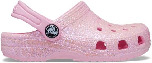 Crocs Classic Glitter Clog (Toddler) Black Glitter 5 Toddler M in Saudi Arabia