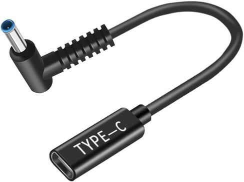 Type C to DC Adapter 4.0 x 1.35 mm fits Asus Vivobook Q504U Q302L X540S X553 x540 UX330 UX330U UX360 UX360C UX305 Flip TP401C TP401NA TP410 TP410U TP412F TP412U TP501 TP501U TP501UA in Saudi Arabia